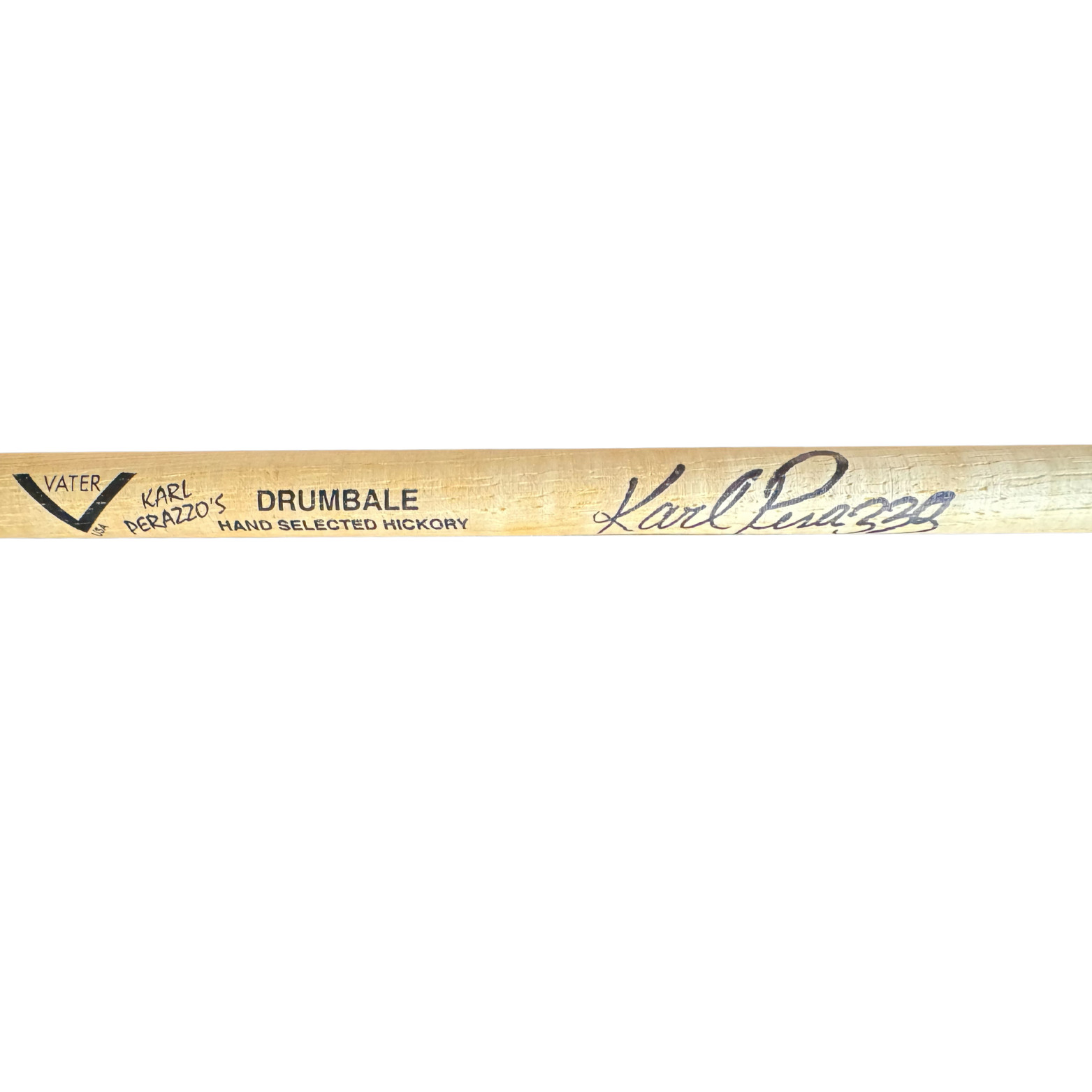 Vater Drumbale Stick - Signed by Karl Perazzo of Santana! 2 of 2 For Sale Here!