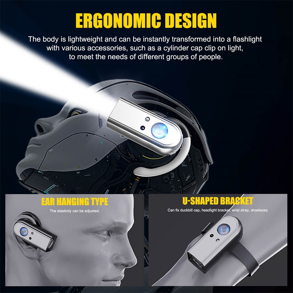 USB Rechargeable LED Headlamp Headlight Flashlight for Camping, Hiking, Hunting