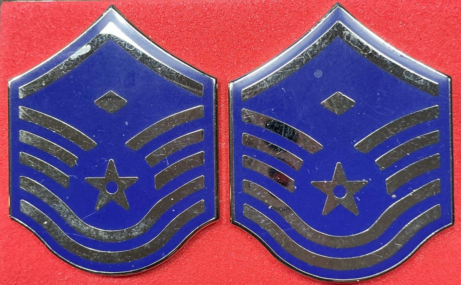 Pair of USAF Master Sergeant E-8 Chevrons