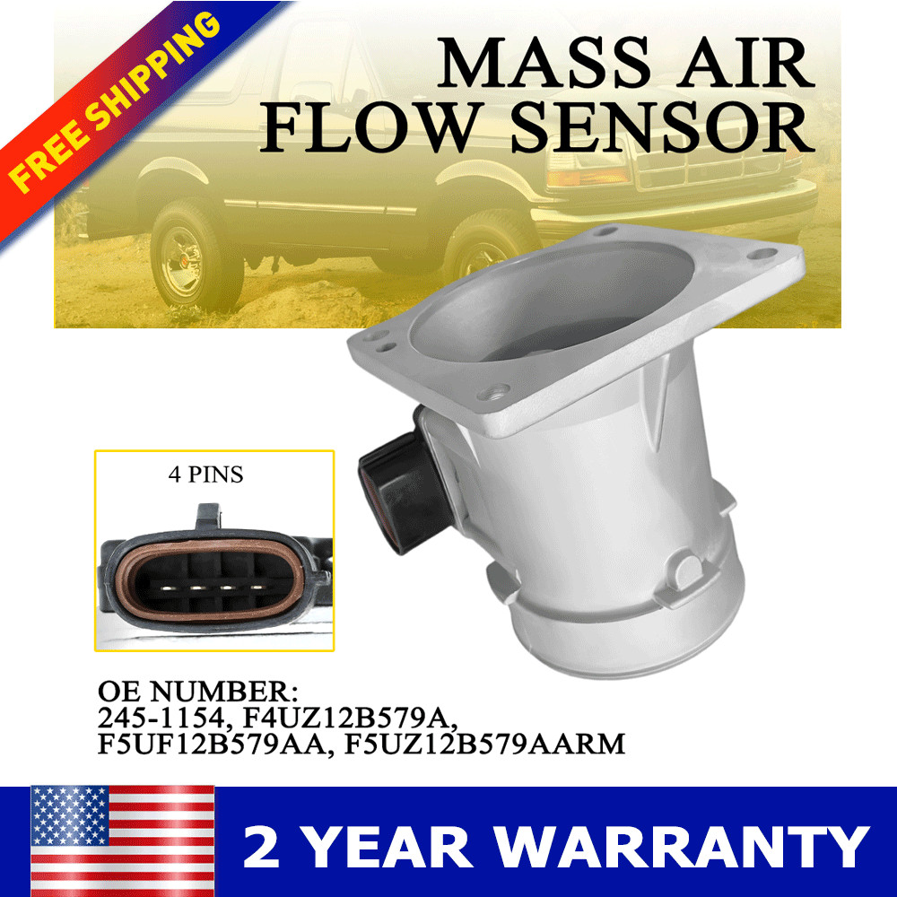 MAF Sensor Mass Air Flow Meter For Ford F-150 E-150 1994-1997 # F5UF12B579AA New