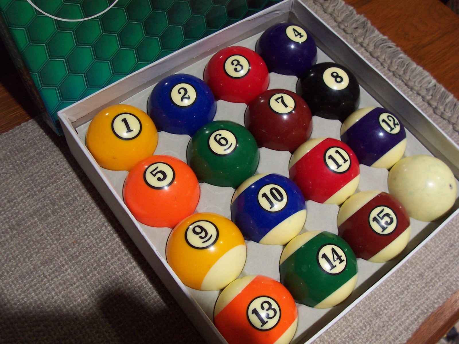 Cuetec 2 1/4" Professional Billiards Ball Set With Box