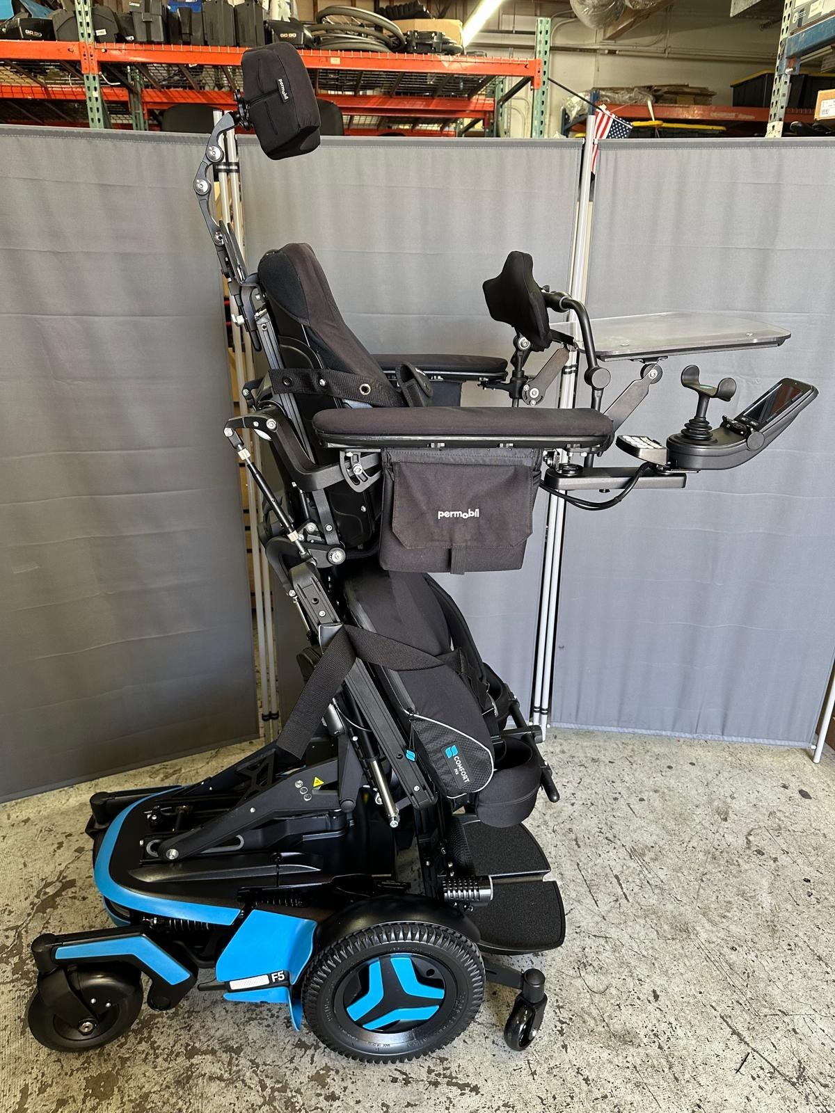 Permobil F5 VS Verical Stander 14" Seat Lift, Recline, Tilt, Leg,  7.5MPH LIGHTS