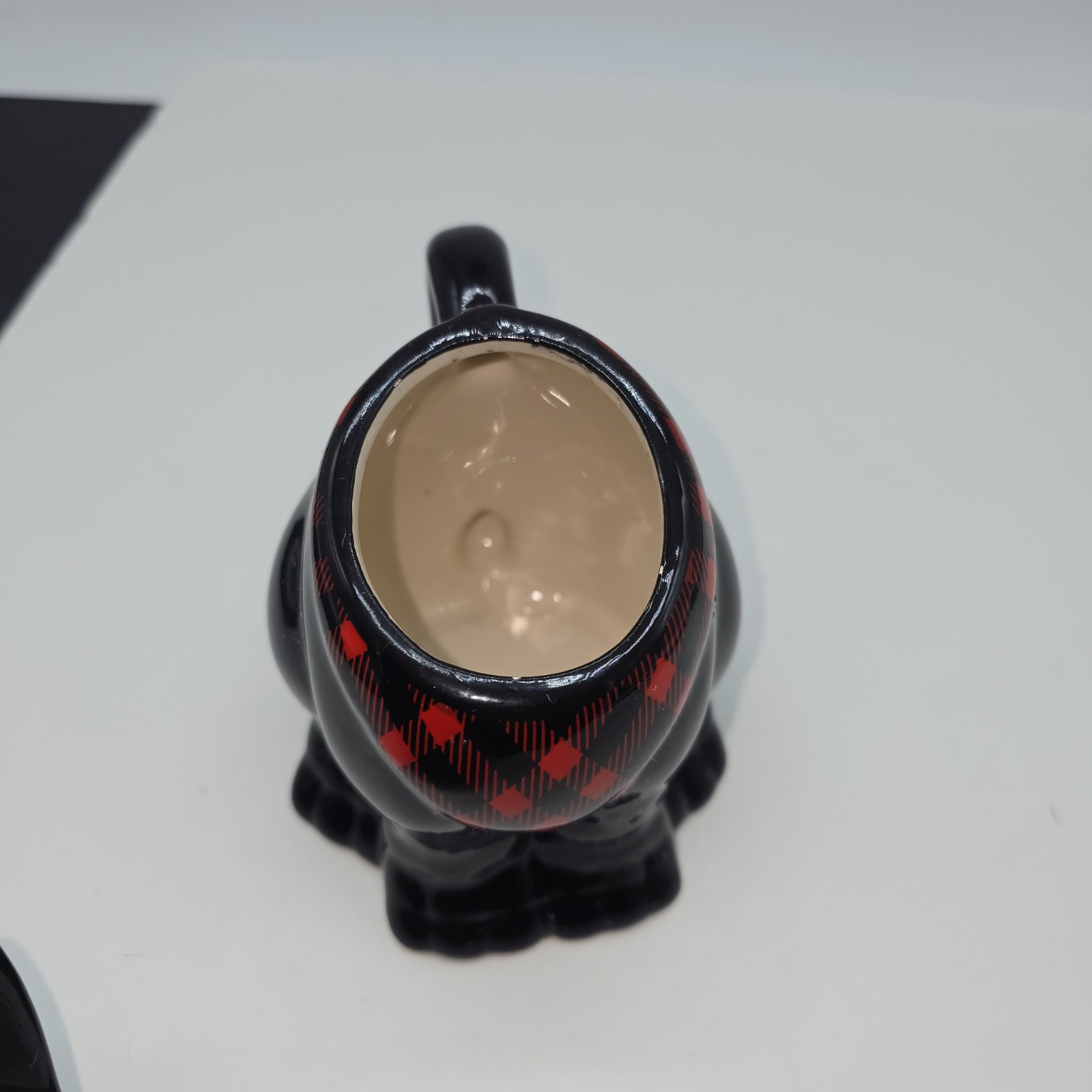 Black Scottie Dog Ceramic Mug w/Removable Head 5.75" MSRF Design Studios