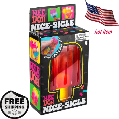 Nee Doh Ice Cream Nice-Sicle Squeezable Stress Reliever Sensory Toy