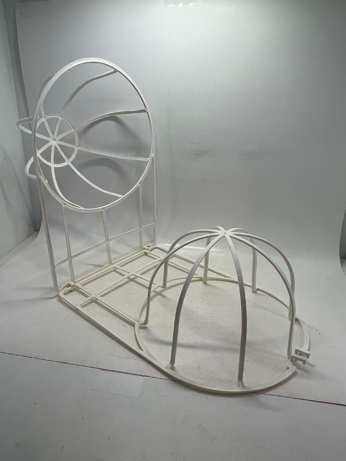 2-Piece Ball Cap Washer Frame - Plastic White