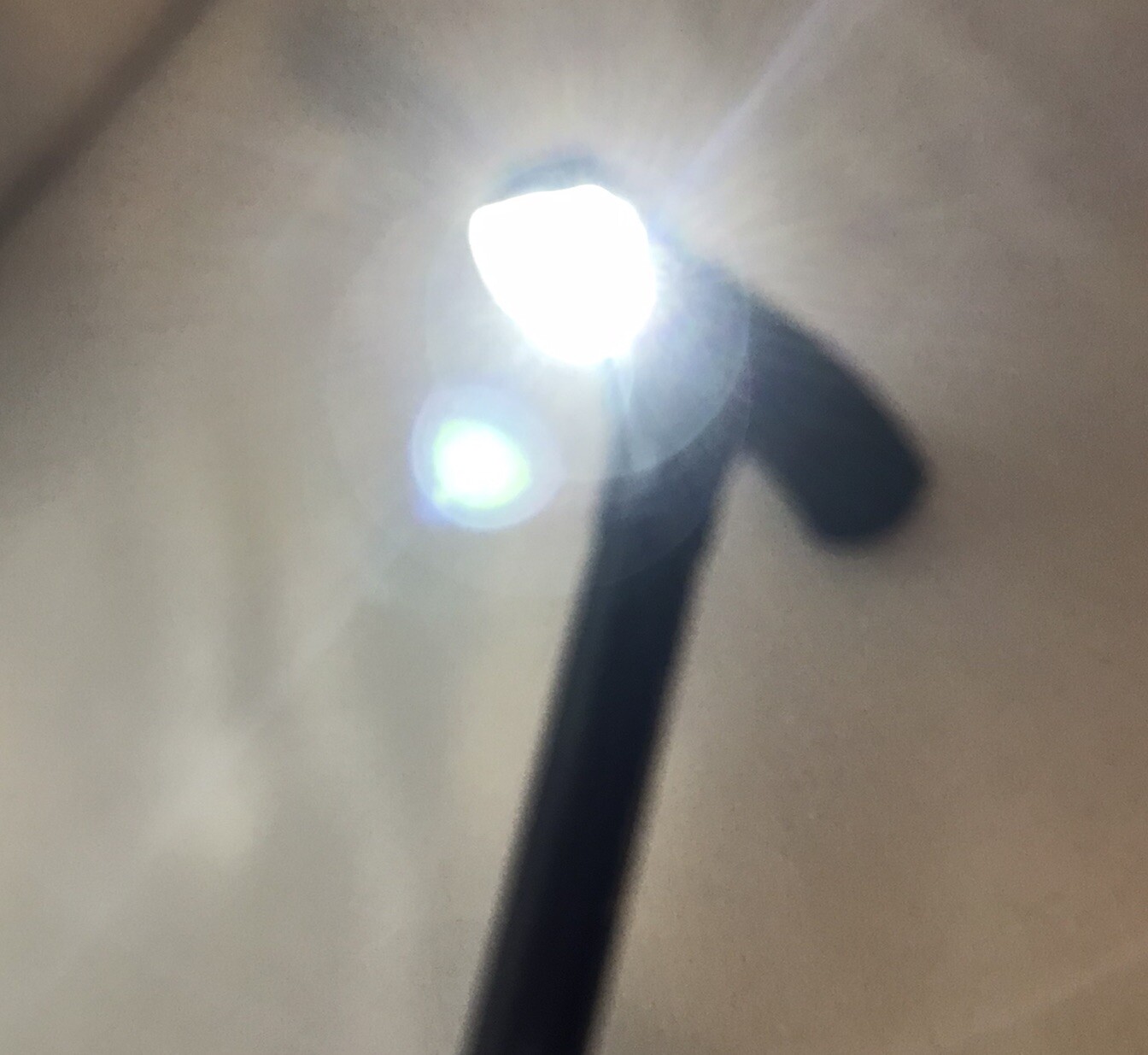 Cane Foldable Black Adjustable Steady Cane With Light Pre-owned