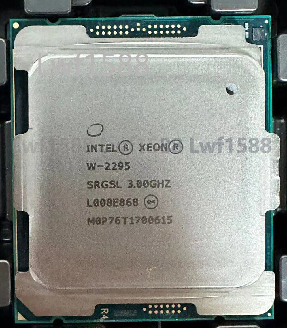 Intel Xeon W-2295 SRGSL 165W 3.0GHz 18 Core 24.75MB LGA2066 server CPU processor