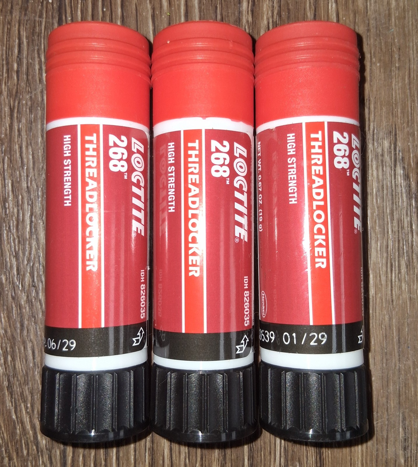 X3!!! LOCTITE 268 High Strength Threadlocker Solid 0.67oz 19g 826035 37686