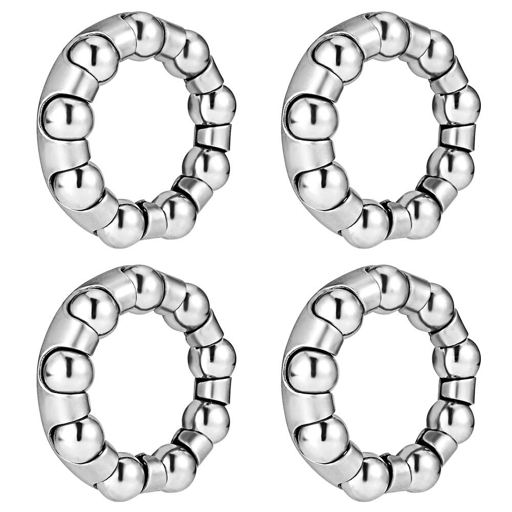 Bike Ball Crank Bearing Retainer 1/4" x 9 Balls 4 Pcs Bottom Bracket Bearings