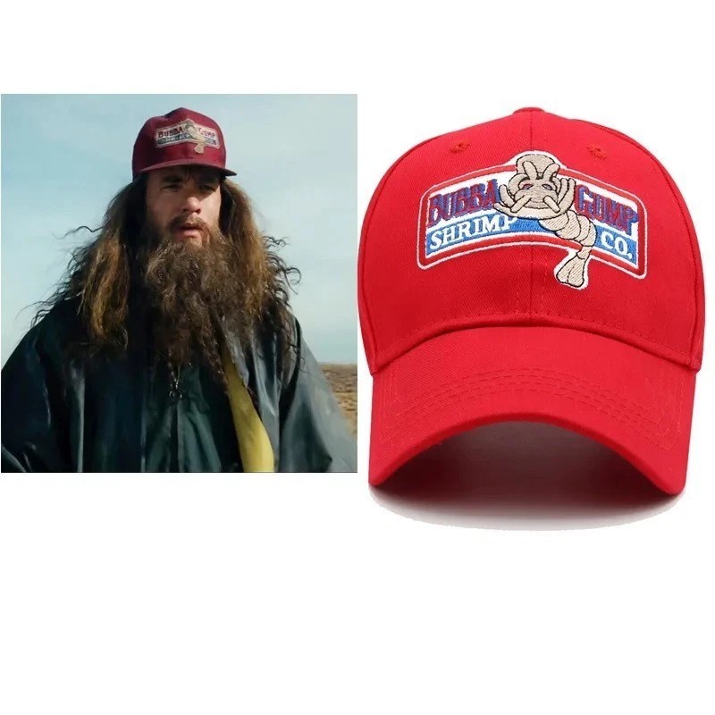 Bubba Gump Shrimp Co Hat – Red Adjustable Forrest Gump Baseball Cap