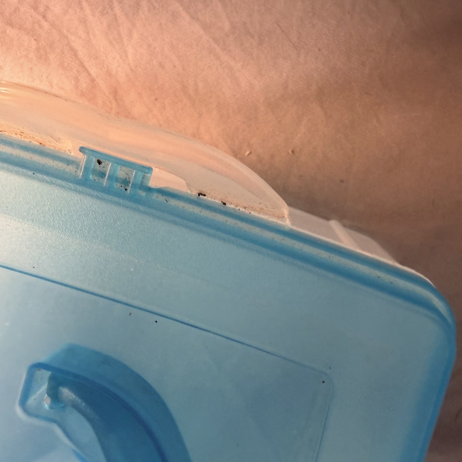 Snapware Snap 'N Stack Storage Organizer Rectangle Plastic Crafts Clear Blue