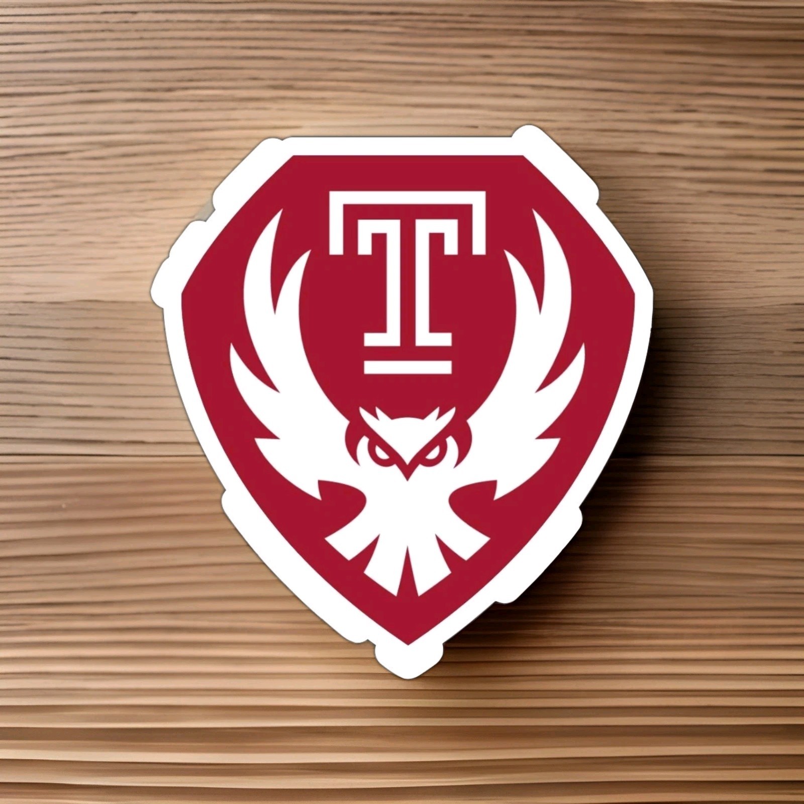 Temple University Car Magnet Laminated