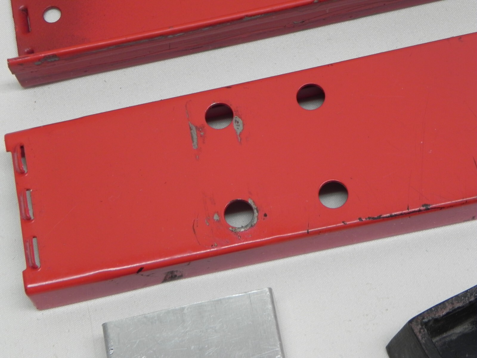 Snap-on Vintage KR-402A Tool Box Handle Roll Cab Handle Red Original End Caps