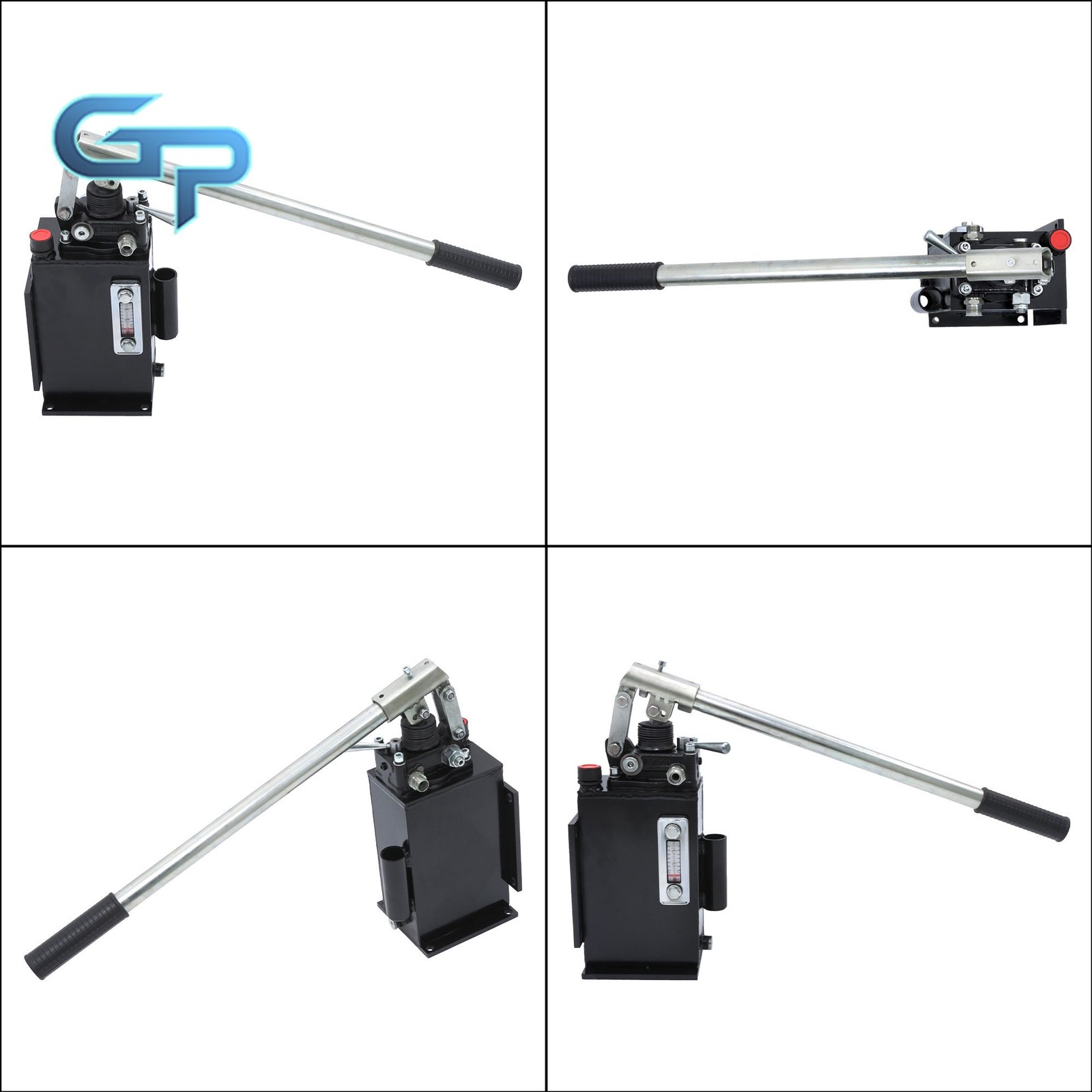 Double Acting 2.7 CID Hand Pump Hydraulic With Valve 0.75 Gal