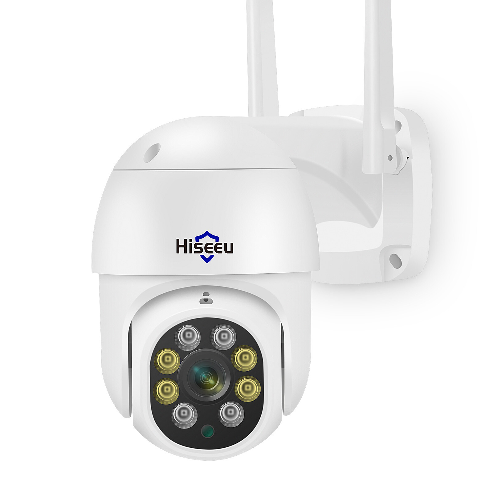 Hiseeu 2PCS 5MP HD Image WIFI Security Camera PTZ Auto Tracking IP66 Full Color