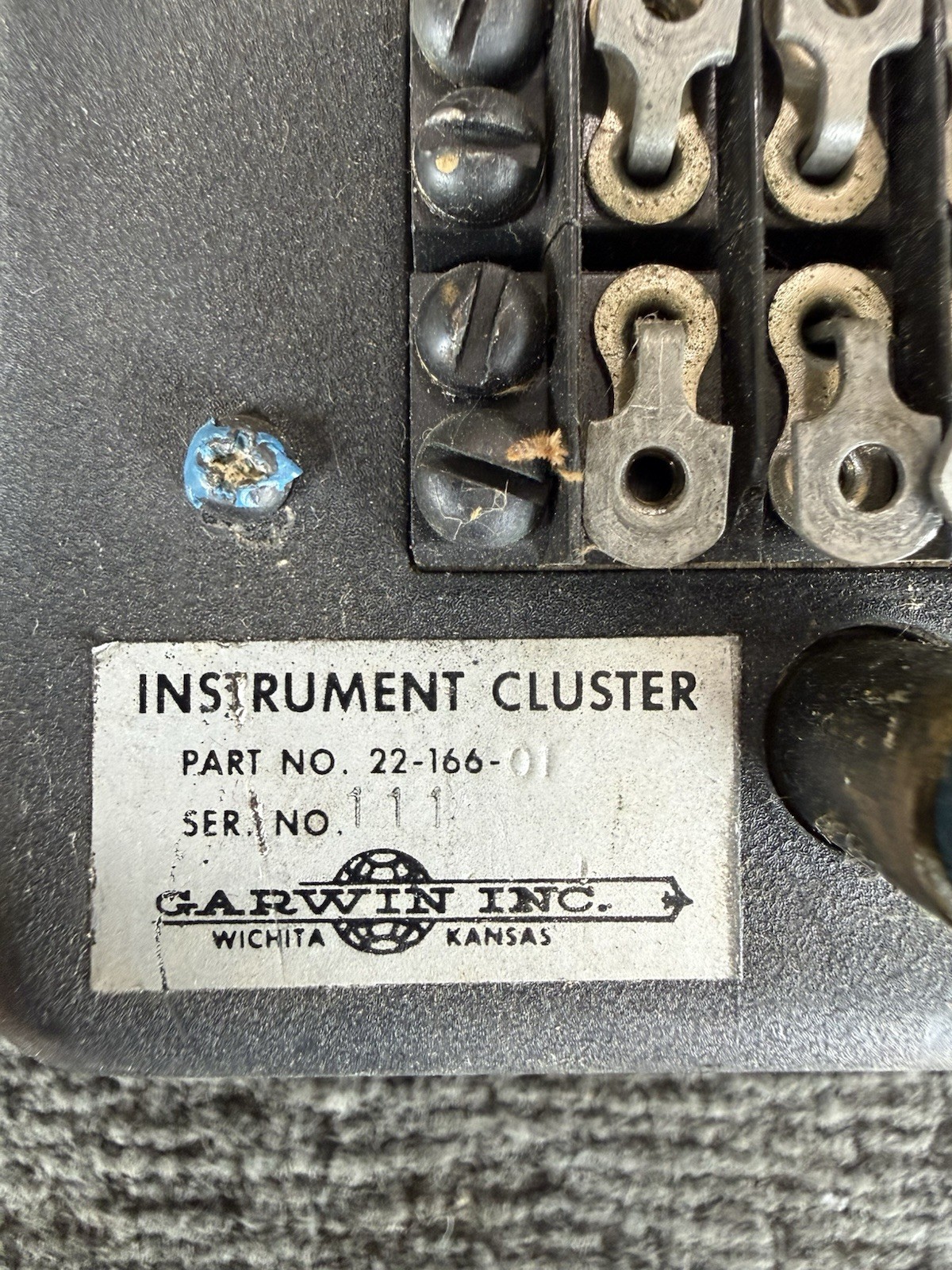 Garwin 22-166-01 Instrument Cluster Aircraft Engine Gauge Assembly Core