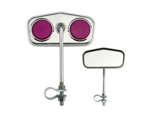 ONE Bike Diamond Mirror Chrome Purple Reflectors. Bike parts,Bicycle parts.