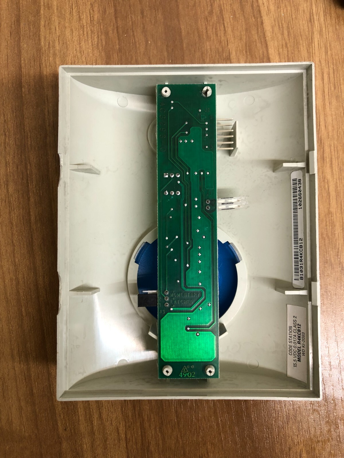 Rauland Responder 4000 R4KCB12 Code Button Station