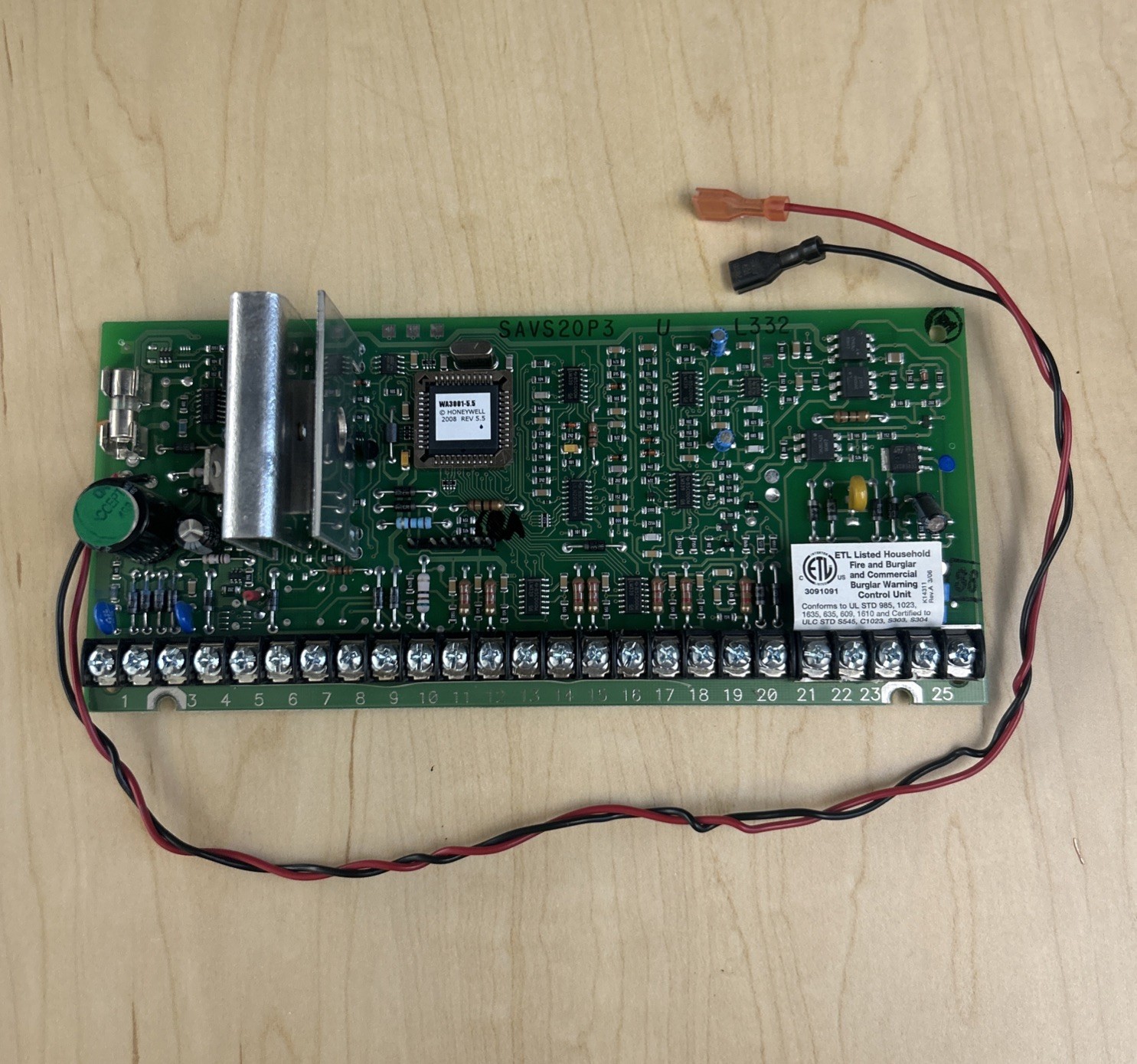 Honeywell WA3001-5.5 SAVS20P3 Control Board
