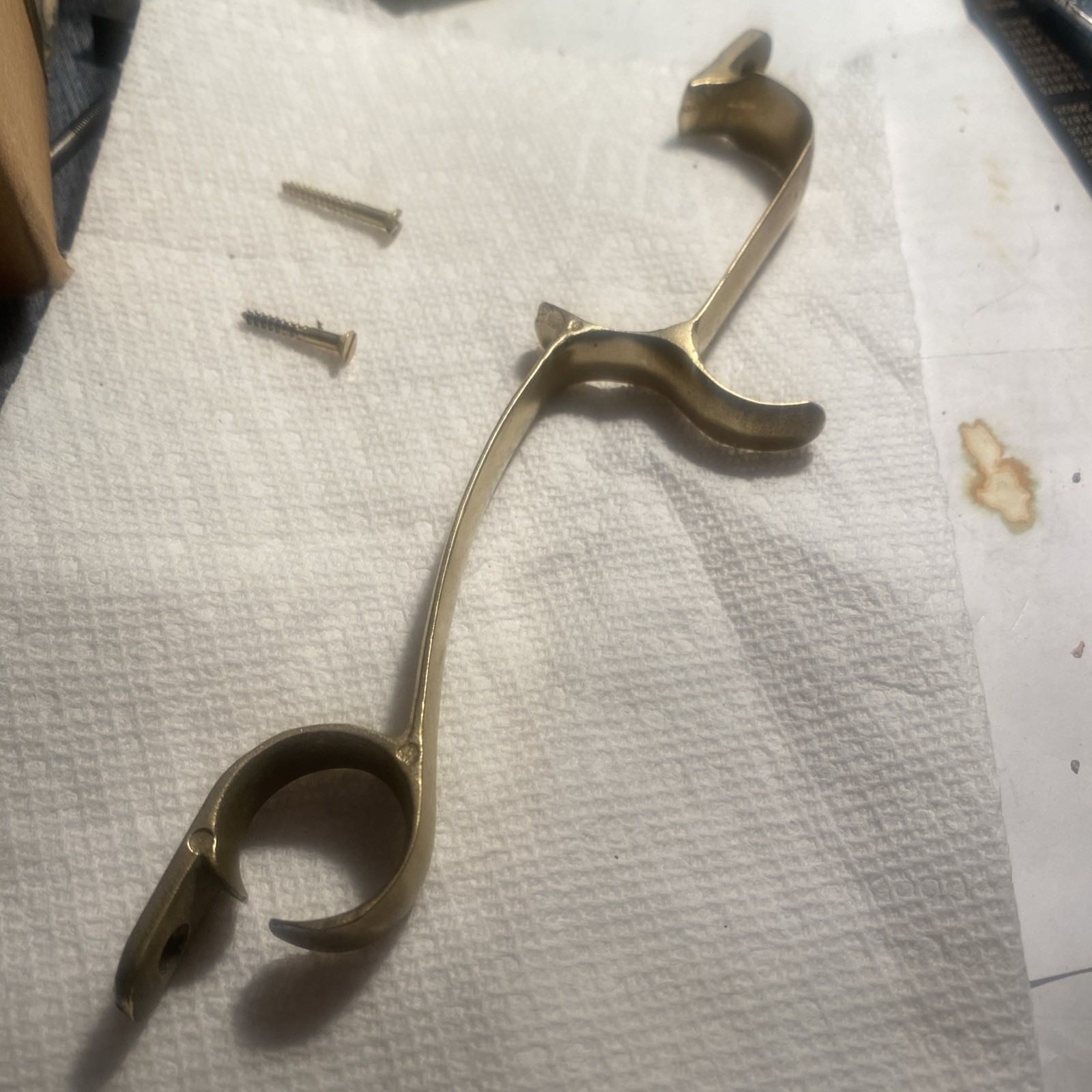 CVA Hawken Brass Double Trigger Guard with Screws- Black Powder