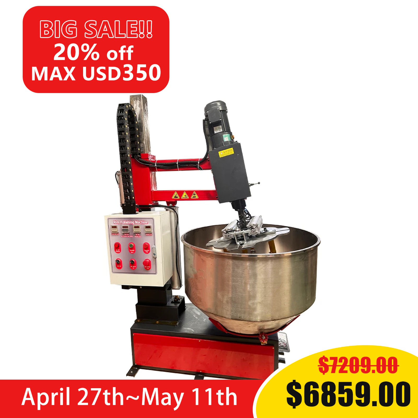 Alloy Hub Polishing Machine Wheel Rim Polishing Machine Grinder Wheel Polisher