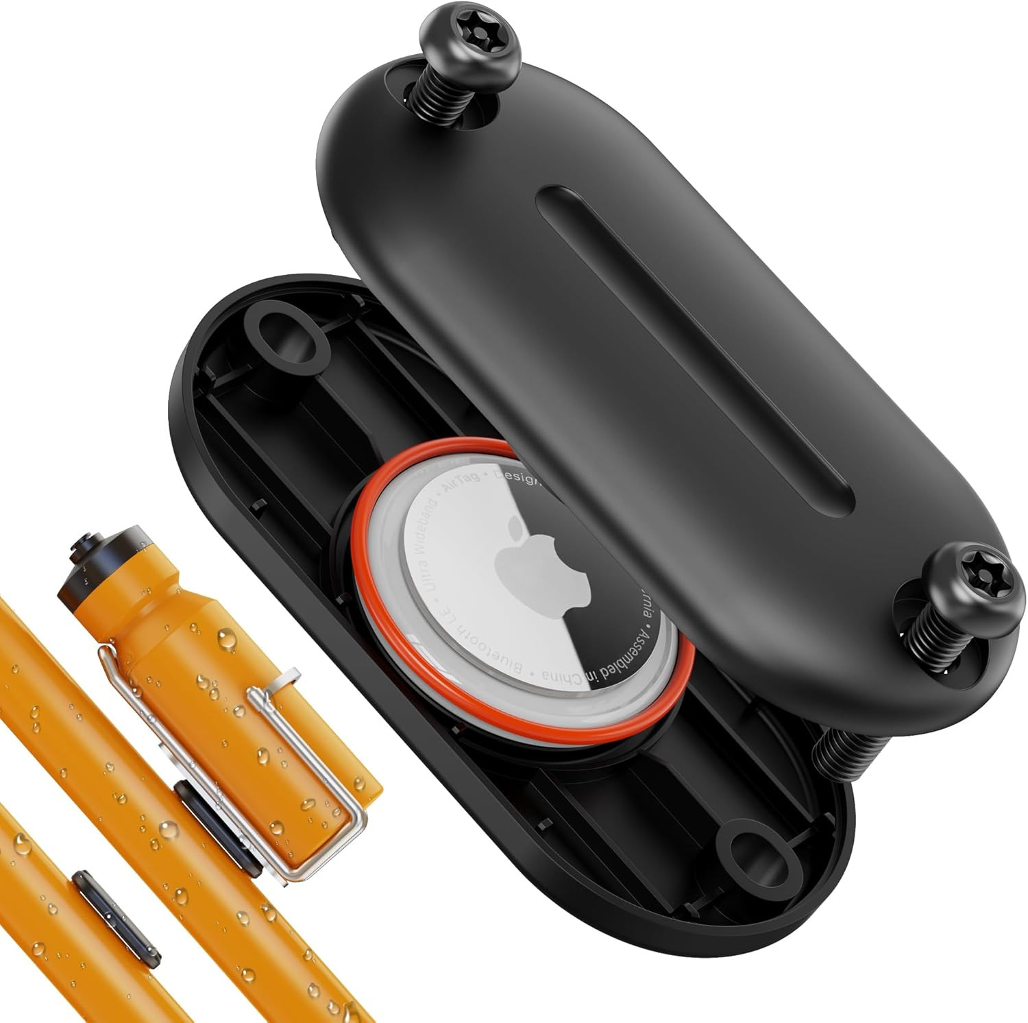 For Airtag Bike Mount Waterproof Bike Gps Tracker Case For Air Tag Hidden Under