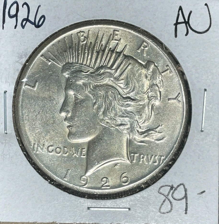 1926 PEACE SILVER DOLLAR ~AU ~NICE COIN~