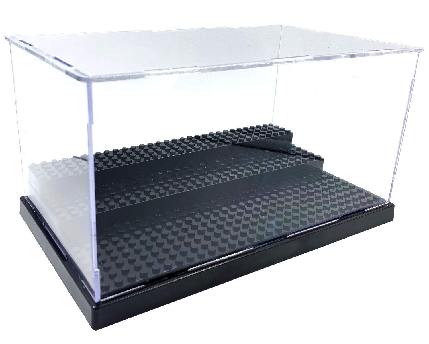 Display Case for Minifigure Action Figures Blocks, Display Box Storage for Le...