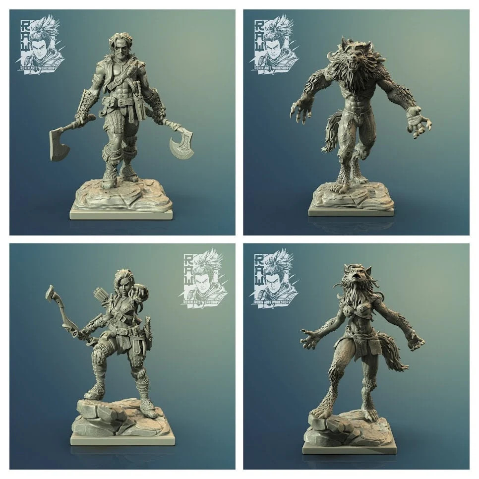 Werewolf / Lycanthrope - Resin Tabletop Miniature