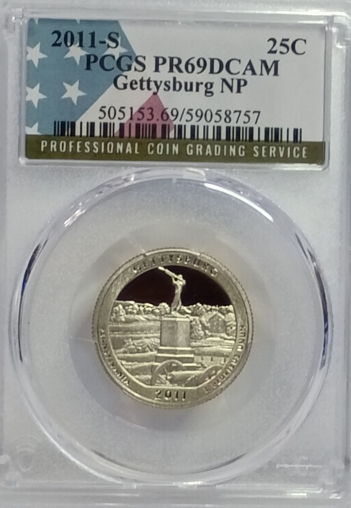 2011 S PCGS PR69DCAM Year Set--14 Coin Set, With $1 .50, .25, .10, .05, & .01