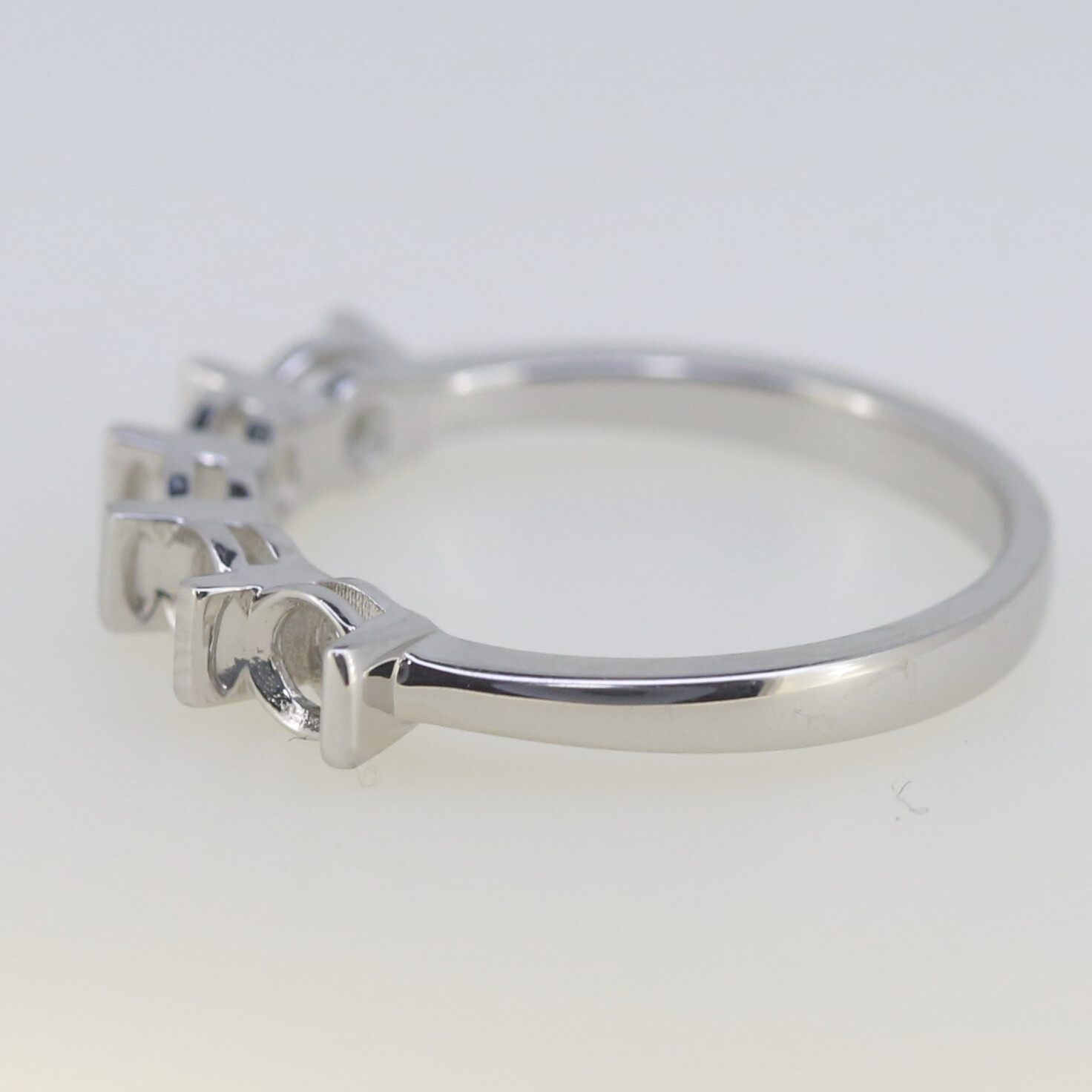 Sterling Silver Semi Mount Ring Setting RD 4x4mm Multi Stone Band Ring