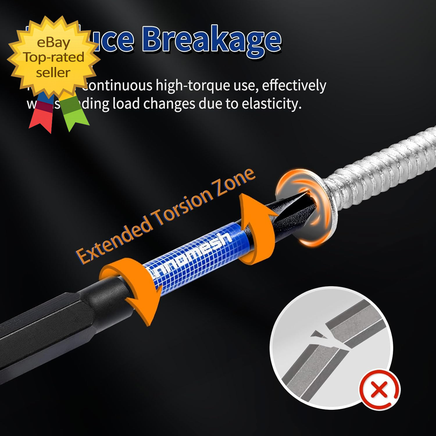 Magnetic Spanner Security Bit Set 6 Piece S2 Steel Impact Driver Bits Tool Set