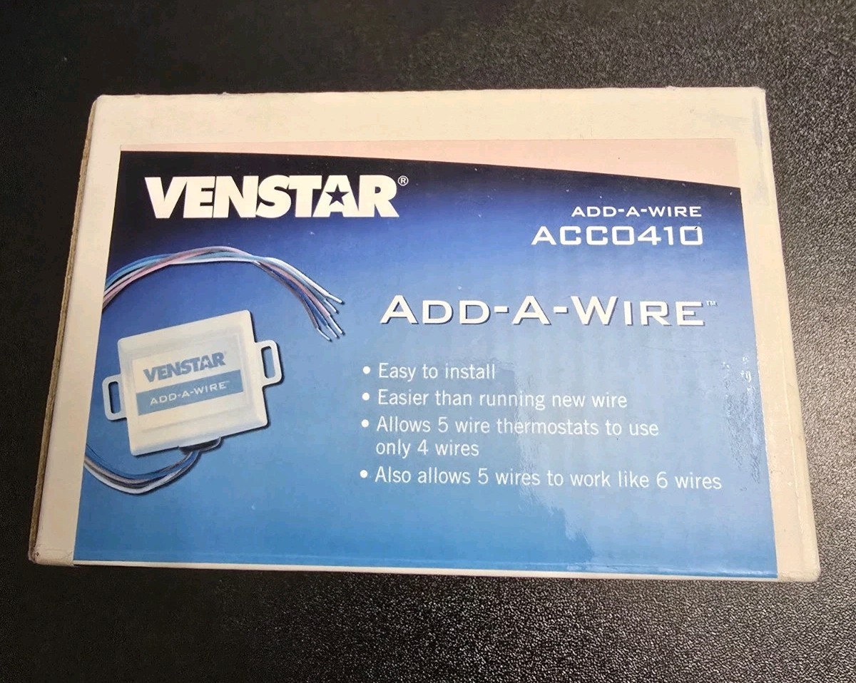 ~HVAC~ ACC0410 - Venstar Add-A-Wire - 24VAC Thermostats - 4 to 5 Wires