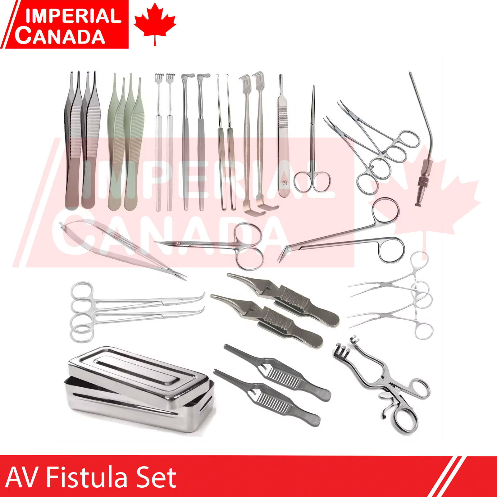 AV Fistula Set for Arteriovenous Surgery AV fistula Surgery Set Of 30 Pc DS-2349