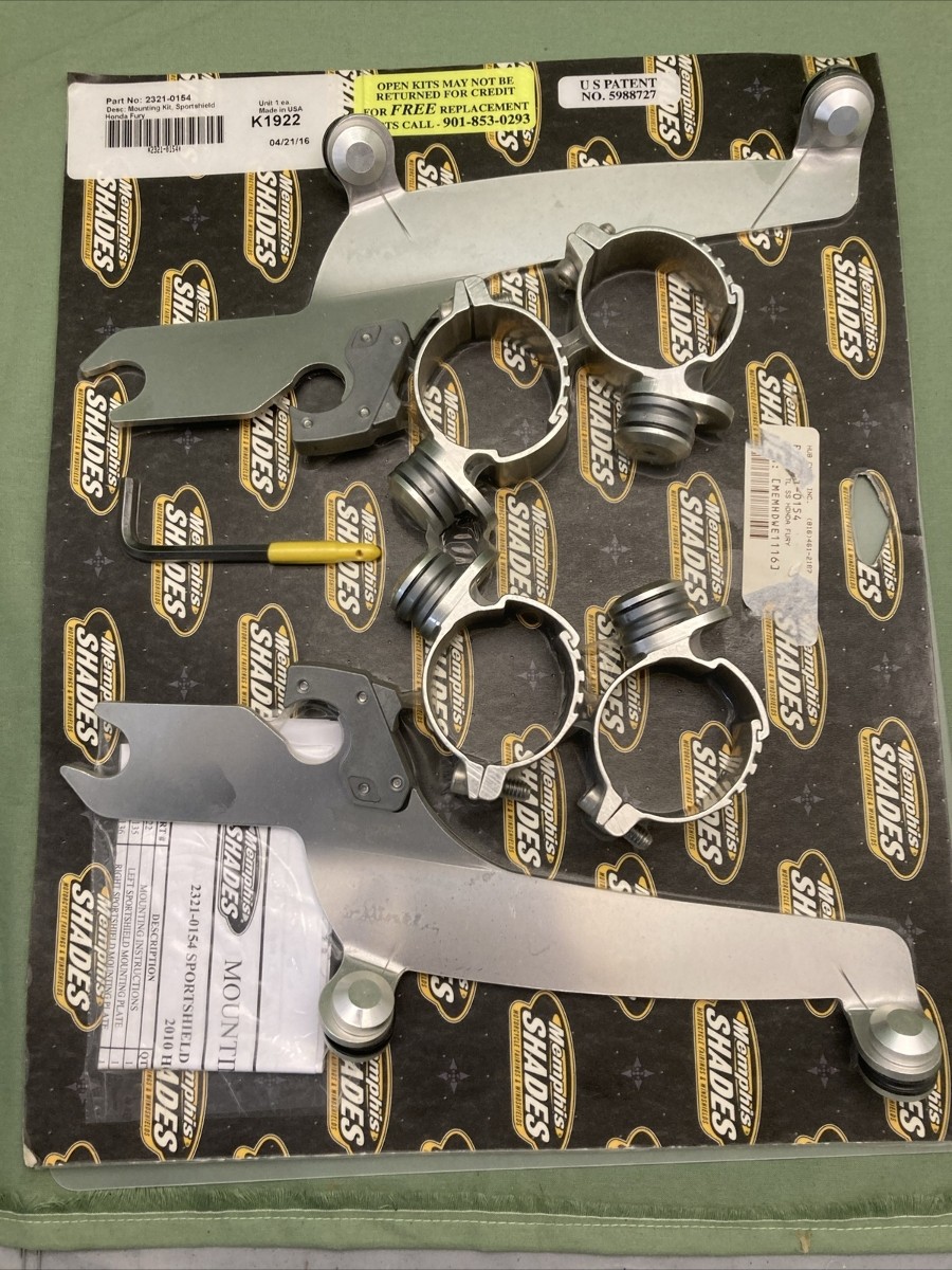 NEW MEMPHIS SHADE 2321-0154 MOUNTING KIT SPORTS SHIELD HONDA FURY K1922