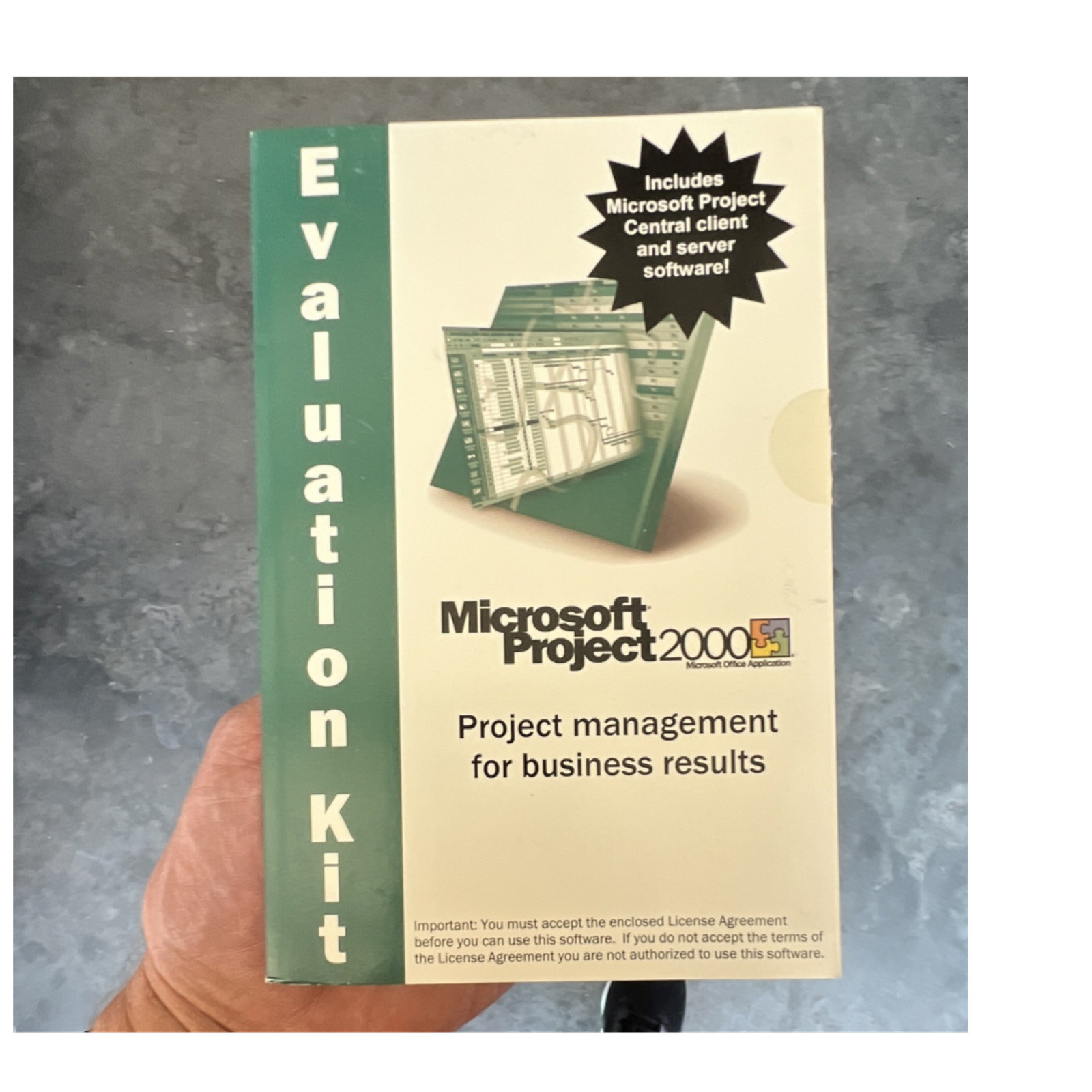 Microsoft Project 2000 Evaluation Kit CD for Windows Project Management