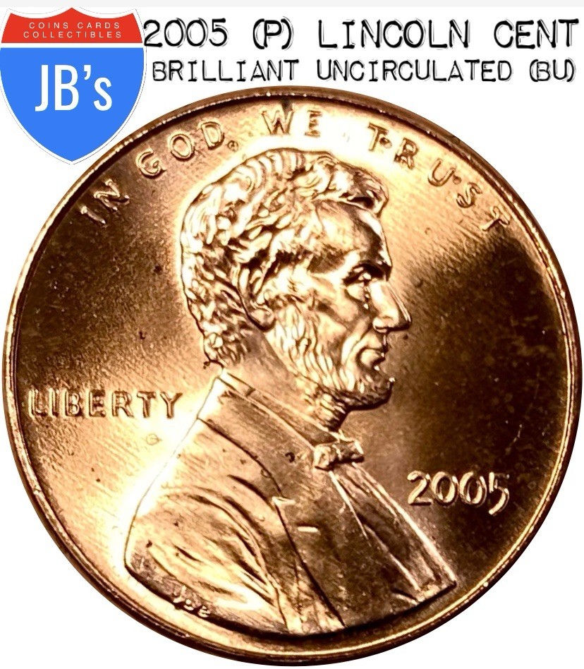 2005 (P) Lincoln Memorial Cent Penny 1c - BRILLIANT UNCIRCULATED (BU)