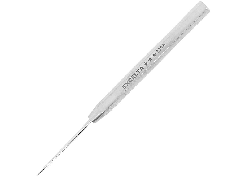Excelta 331A Probe, Straight, Mini, SS, 0.01' Fine Tip, 3' OAL
