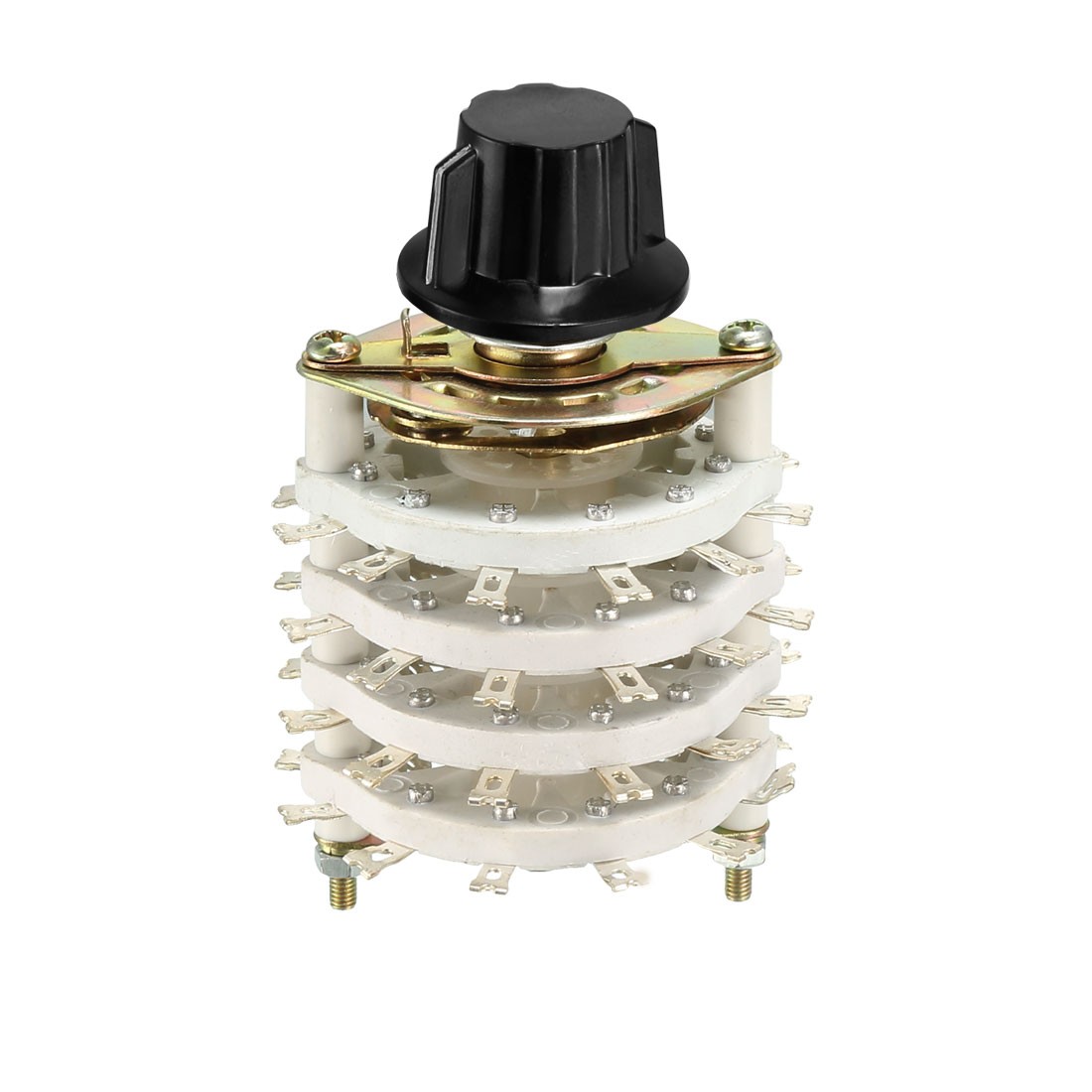 4P11T 4 Pole 11 Position 4-Deck Band Channel Rotary Switch Selector with Knob