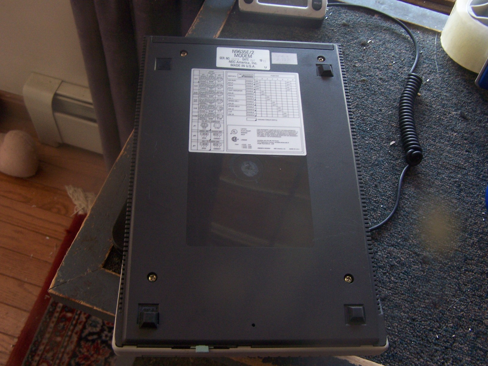 Vintage NEC N9635E External Modem 0SOLD AS IS