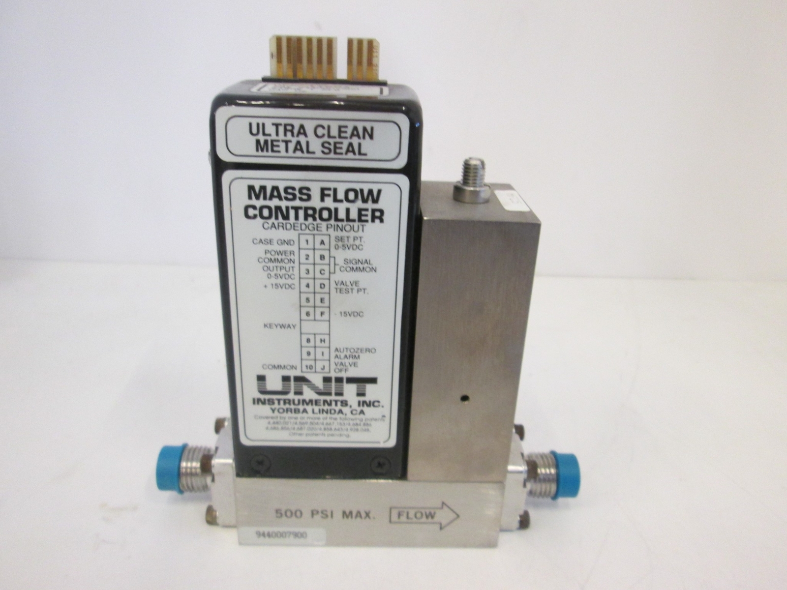 Unit Instruments, UFC-1160A, Mass Flow Controller, 1 SLM, O2, Used
