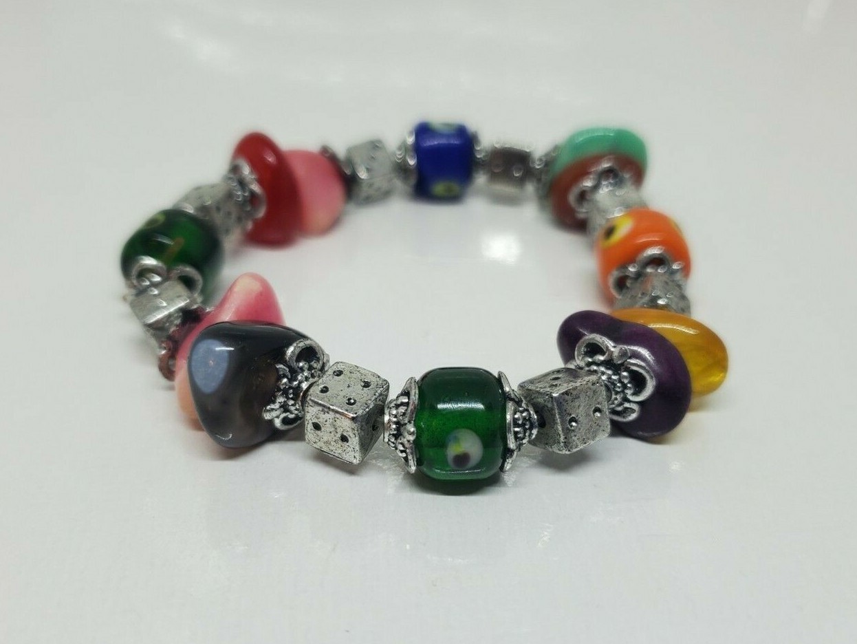 Colorful Multistone Stretch Bracelet