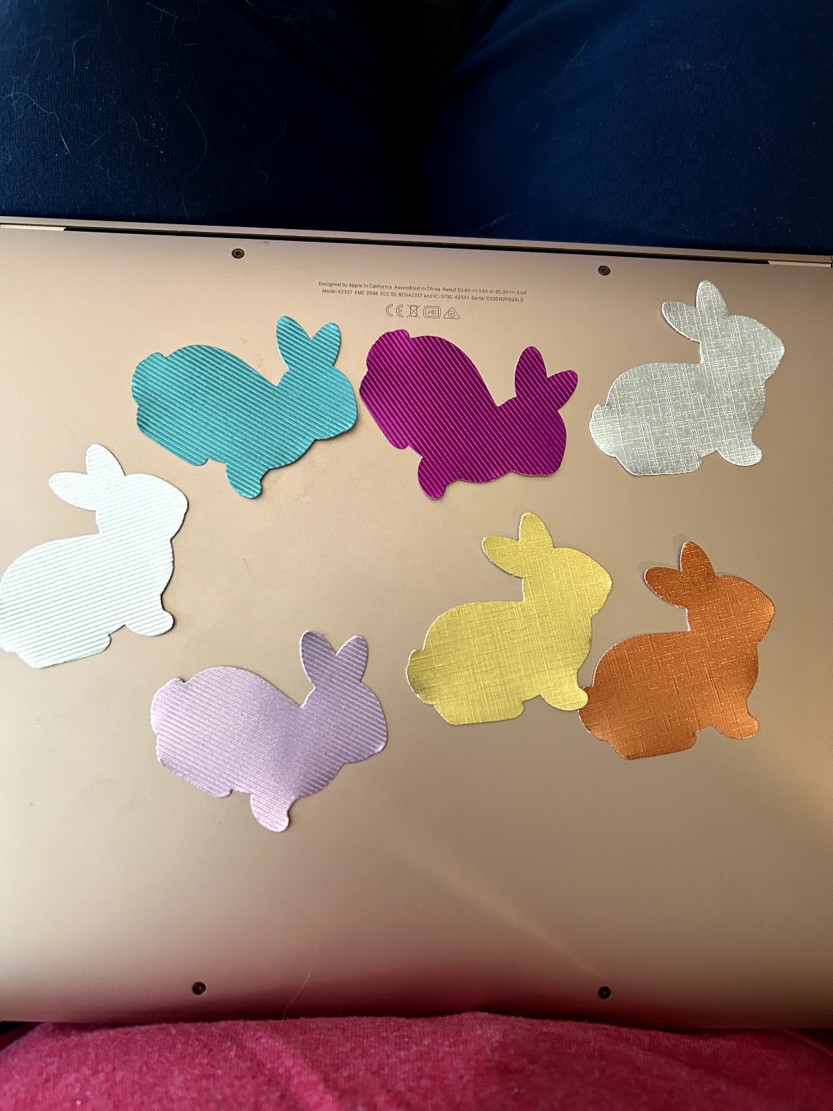 15 Stampin Up Glitter Bunny Rabbit  Punches Paper Punchies New Die Cuts