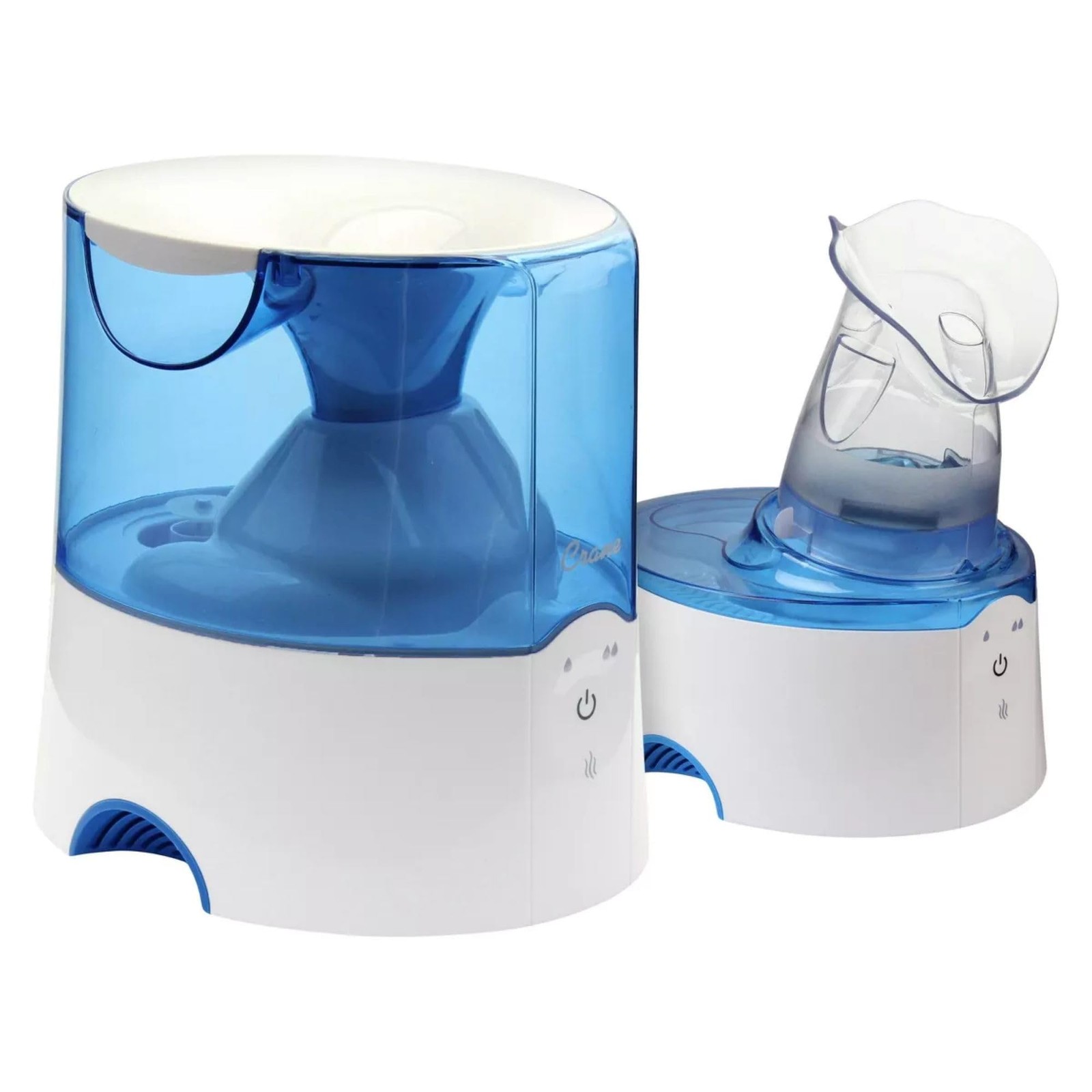 Crane Steam Inhaler & Warm Mist Humidifier, 0.5 1 Count (Pack of 1), Blue