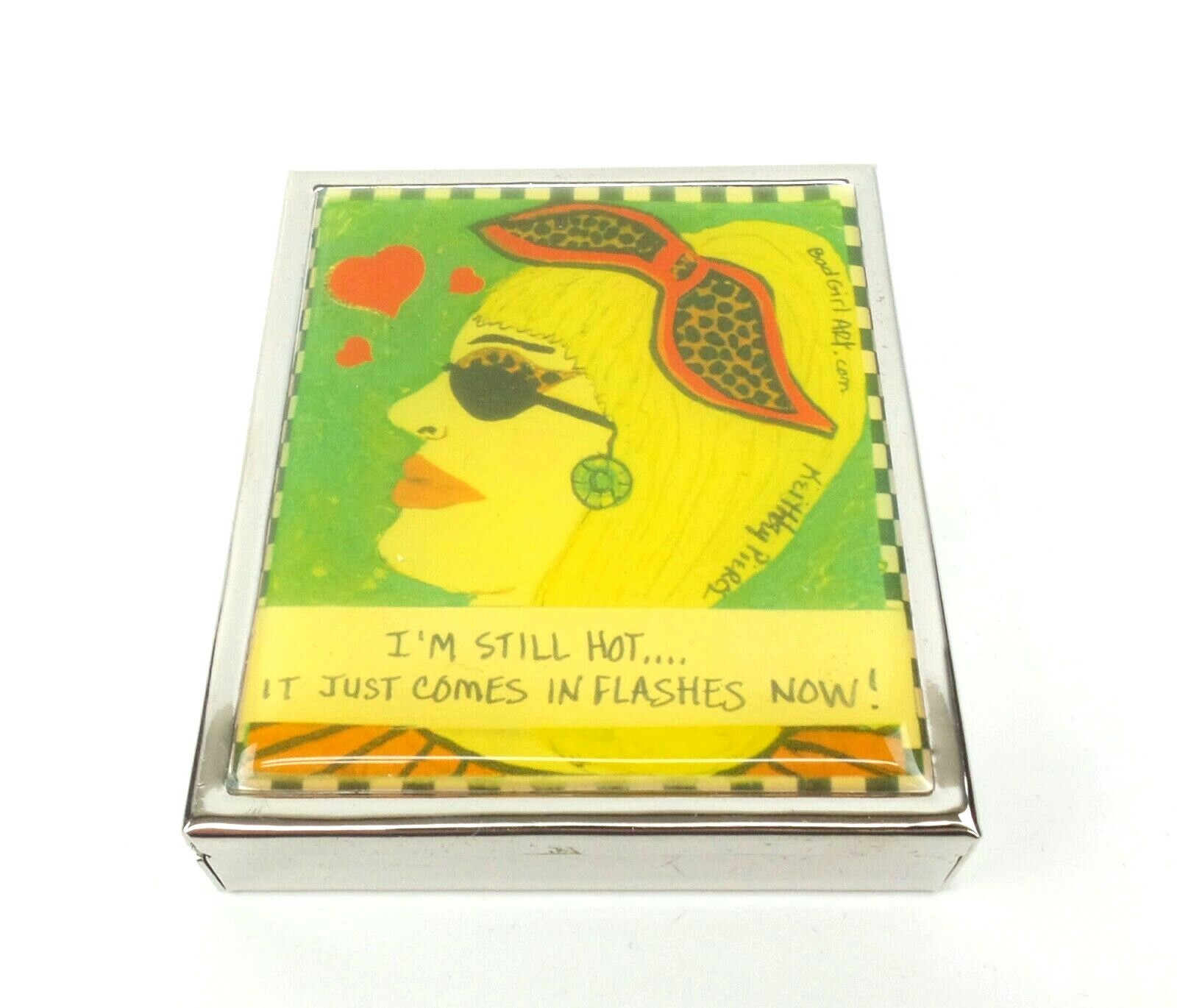 Pill Box Bad Girl Couture Hot Flashes Luckie Street Pill Organizer Medicine Case