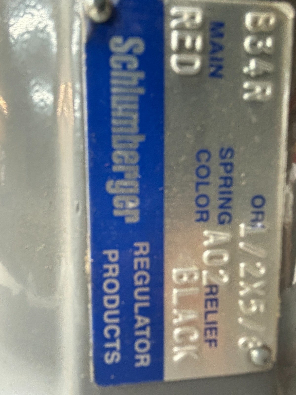Schlumberger B34R A02 Regulator