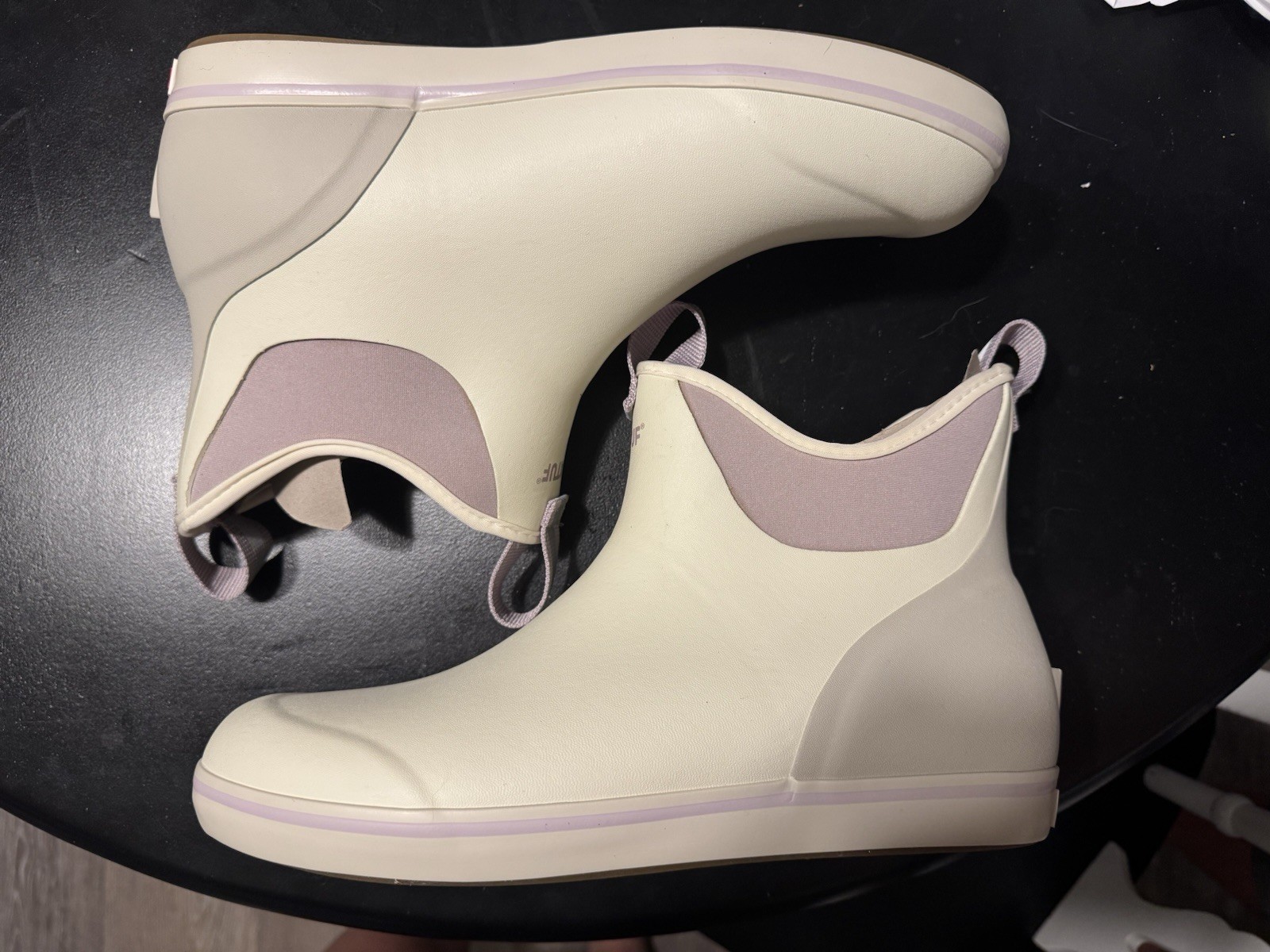 XTRATUF Women's Waterproof Ankle Deck Boot Ivory XWAB902 US Size 10 Rubber