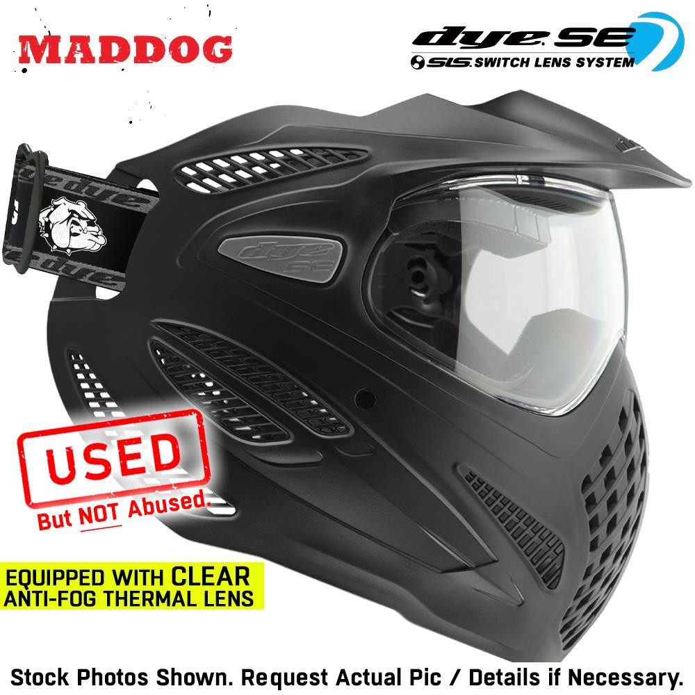 CLEARANCE Maddog Dye SE Anti-Fog Thermal Paintball Mask Goggle Clear Lens