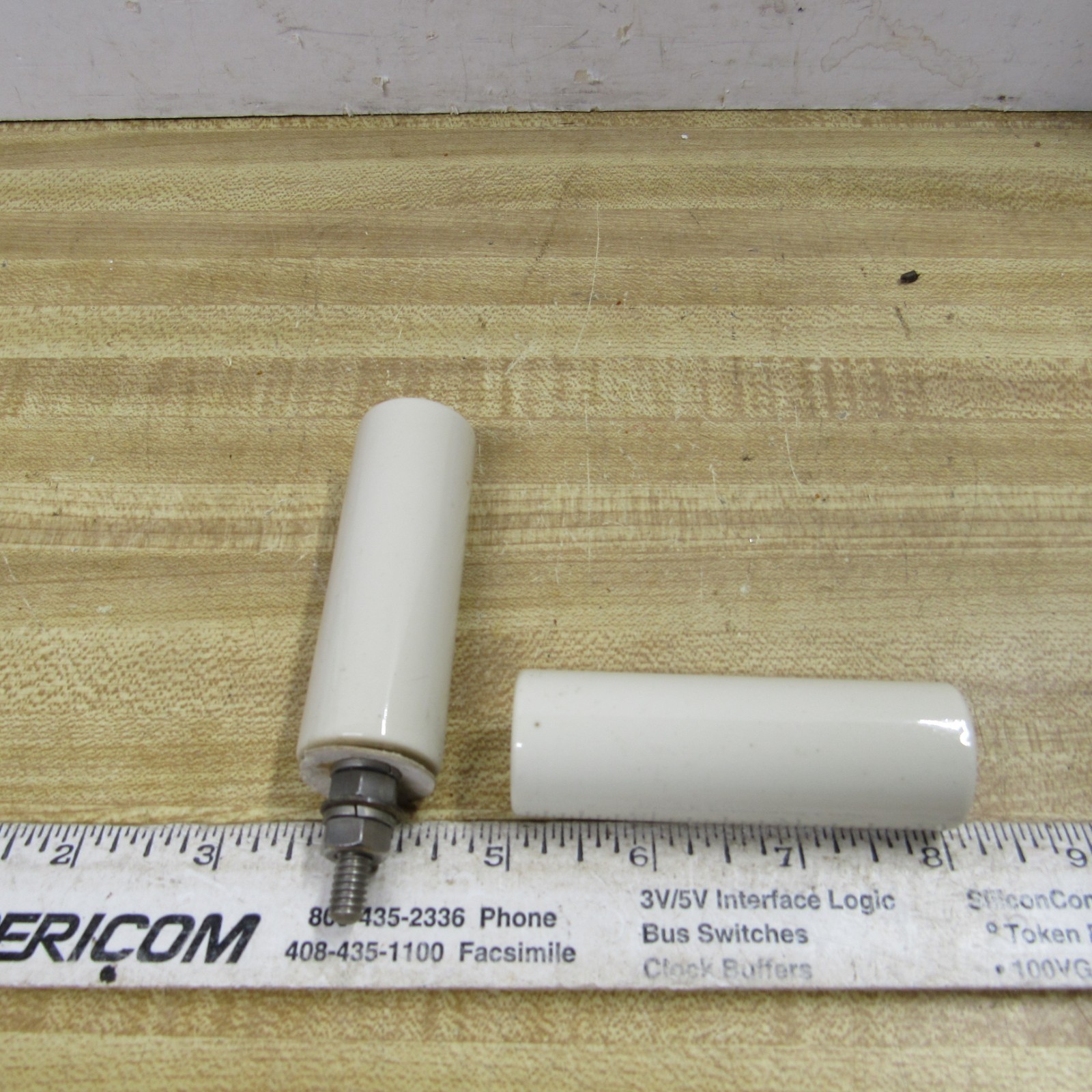 Insulator STAND OFF 3 in tall 1 in dia Lot of 2 HAM RADIO A