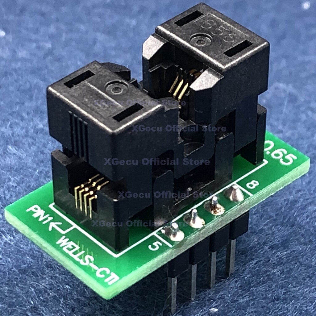 MSOP8 To DIP8 IC test socket adapter/converter for TL866II PLUS programmer